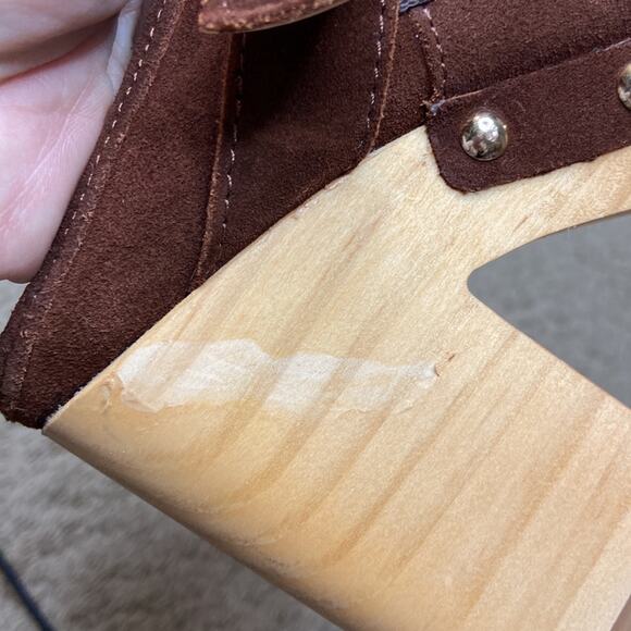 NWOT Steve Madden Women Y2K Brown Hilde Suede Platform Mule Size 8.5 - Picture 9 of 9